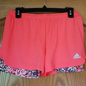 Girl's 2 in 1 adidas shorts